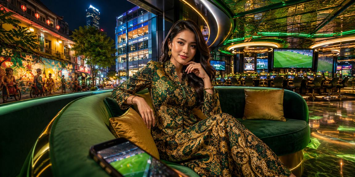 Paparan kasino mudah alih di Penang dengan corak batik